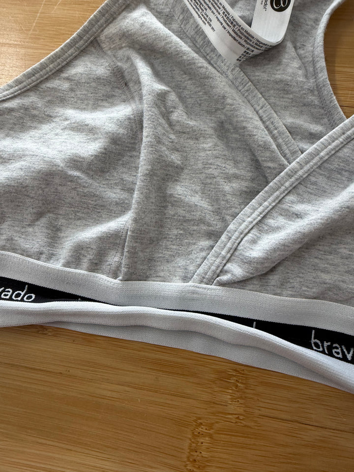 Bravado! Athletic Style Nursing Bra – L | Grey | Racerback