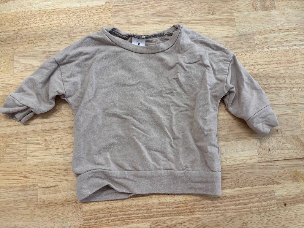 Fuzzy But Designs 9–12M Shirt (Light Brown, Bamboo Blend) - Nest and Sprout - Consignment