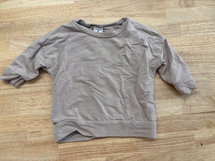 Fuzzy But Designs 9–12M Shirt (Light Brown, Bamboo Blend)
