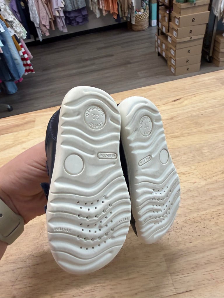 Geox Sneakers – 22 | Blue Velcro with Insole - Nest and Sprout - Consignment