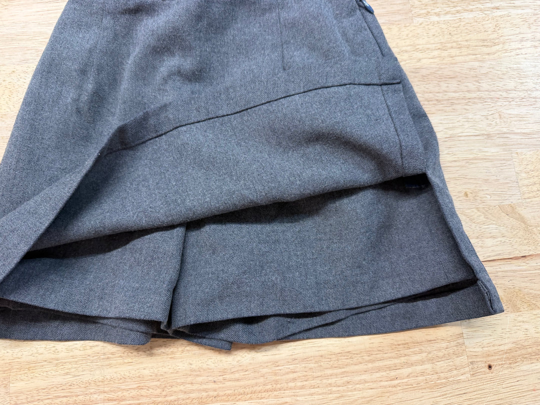 Neat Uniforms Skort – Youth M | Grey Side Zipper Shorts Under Made in Canada