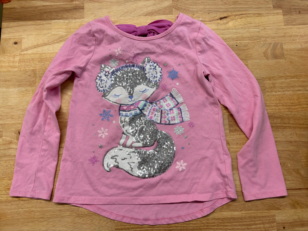 Cynthia Rowley Glitter HOLIDAY Fox Top – Size 7/8