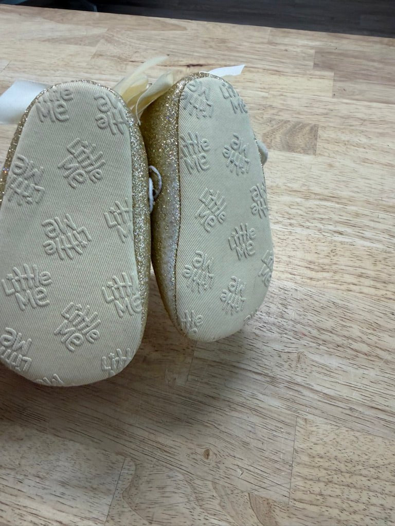 Little Me Slippers – 3 | Gold - Nest and Sprout - Consignment
