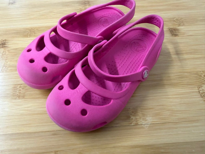 Crocs Mary Jane – C11 | Pink | Play - Nest and Sprout - Consignment