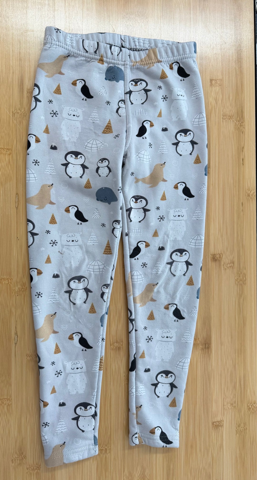 Just Cozy Fleece-Lined Leggings – 7/8 | Polar Bear & Penguin Print | Play