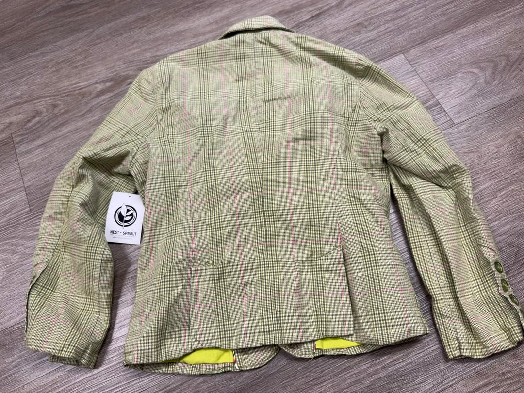 American Eagle Outfitters Plaid – XS | Green | Hot Pink Stripe