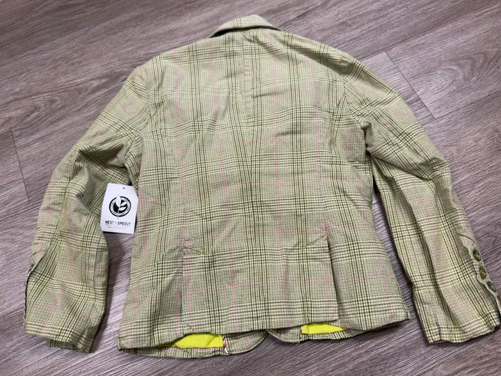 American Eagle Outfitters Plaid – XS | Green | Hot Pink Stripe