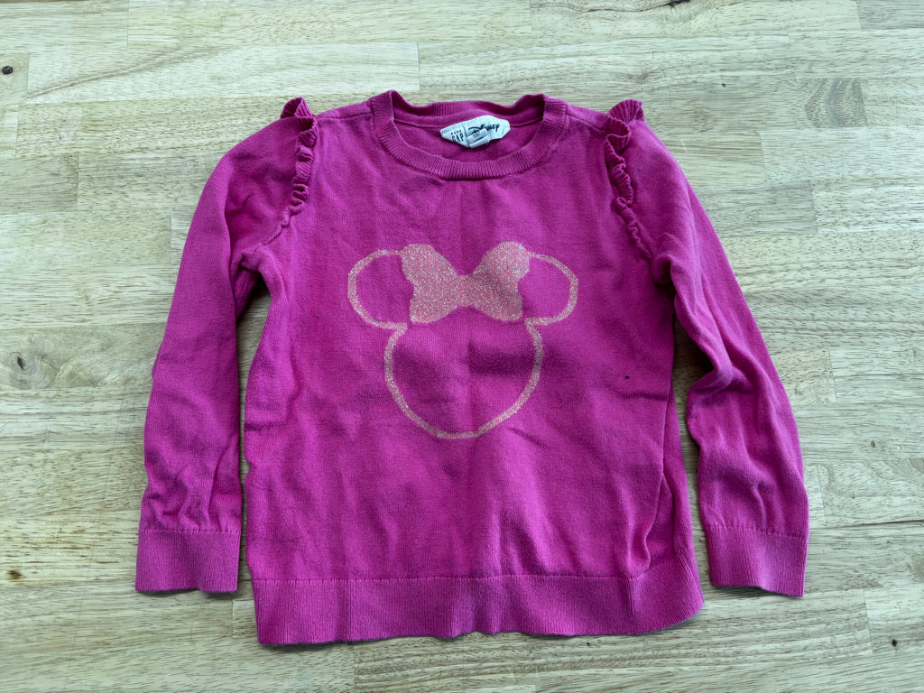 Gap x Disney Minnie Mouse Lightweight Sweatshirt Pink | Size 5