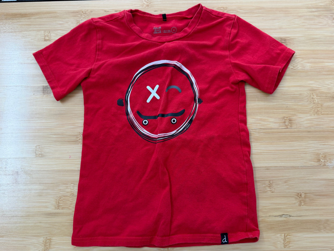 Deux par Deux Smiley Face Red Shirt – 6 | Play