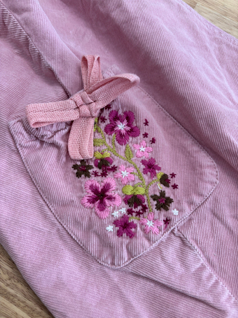 H&M 3-4Y Pink Corduroy Sleeveless Dress