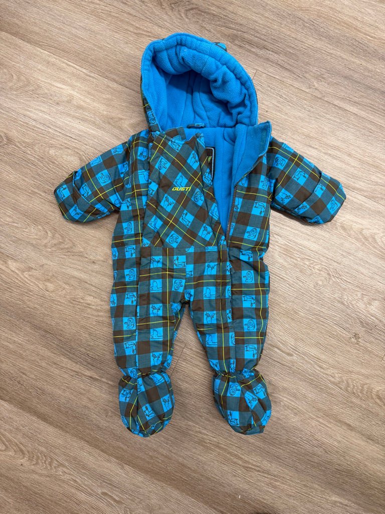 Gusti Snowsuit – 74 | Plaid Fleece - Lined - Nest and Sprout - Consignment