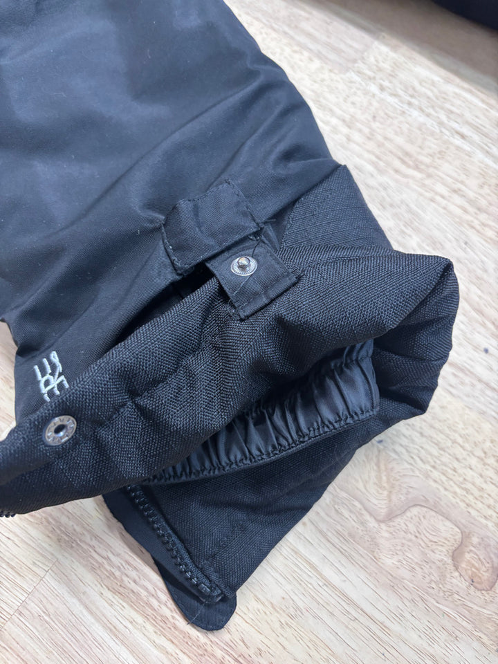Conifere Size 4 Black Snowpants - roll up hem for adjustable length