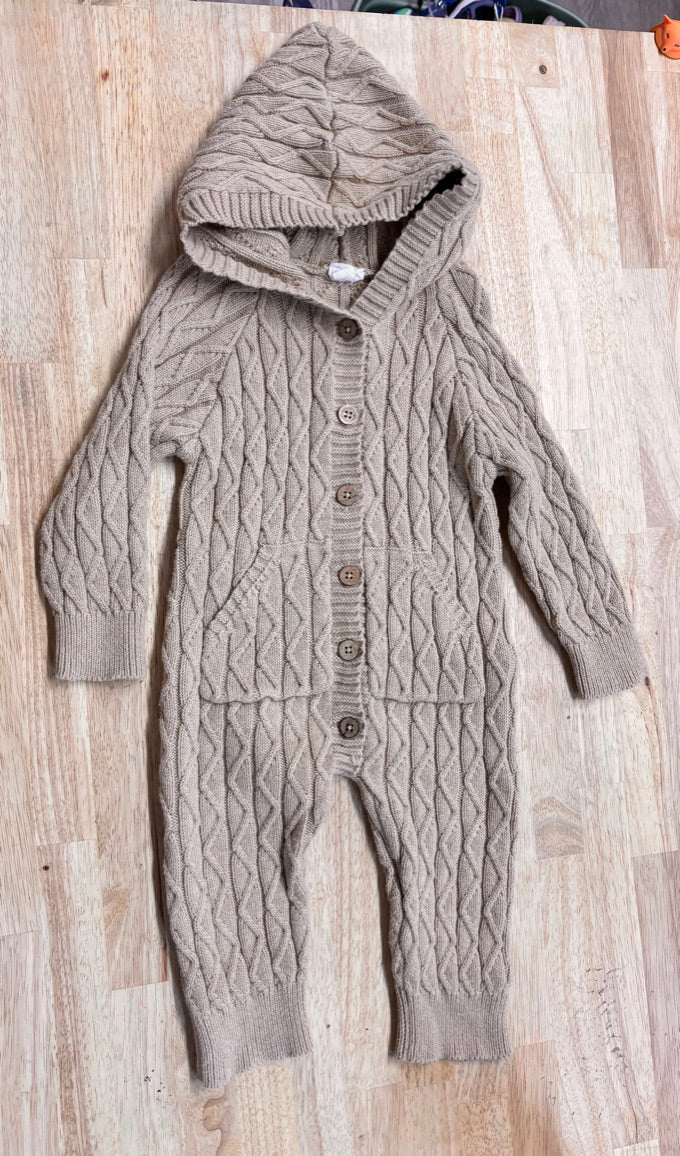 Jamie Kay Knit Hooded Romper – 1Y