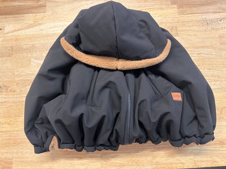 Gustine 3-in-1 Convertible Poncho Cover – Black/Brown – OS