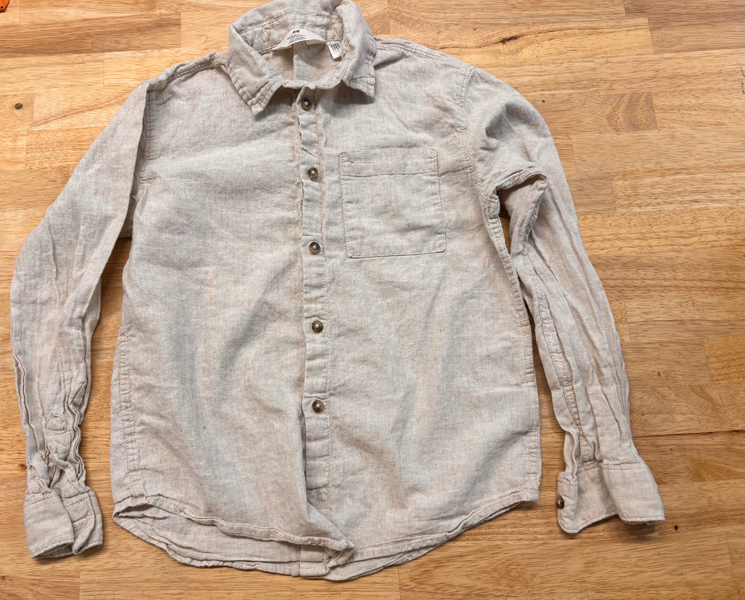 H&M Lightweight Button-Up – 8–9Y