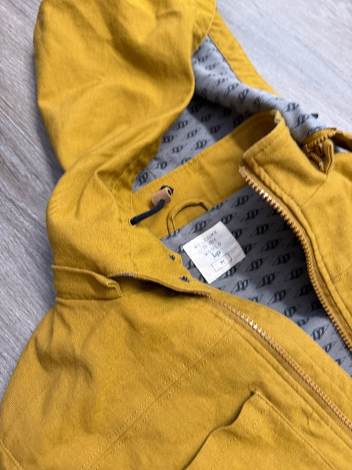 LP Apparel Canvas Jacket – 14 Mustard Yellow/Gold | Zip-Up | Removable Hood - Nest and Sprout-Consignment