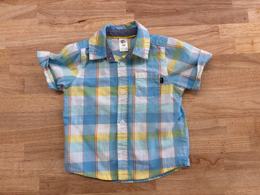 Baby B’gosh 24 M Blue and Yellow Shirt