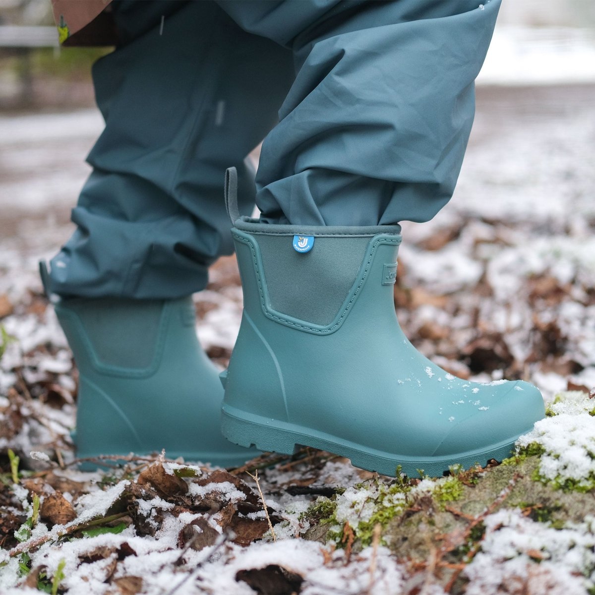 Jan & Jul Harbour Ankle Rain Boots – Dark Spruce - 11 to J4 - Nest and Sprout-Jan & Jul