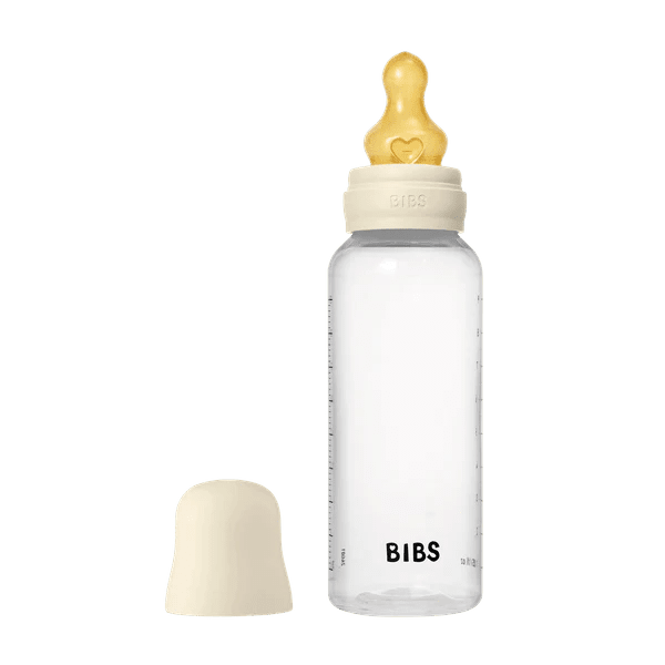 BIBS 270ml Plastic Bottle | Medium Flow Latex | 2 Pack - Nest and Sprout - BIBS