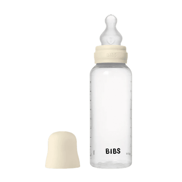 BIBS 270ml Plastic Bottle | Medium Flow Silicone | 2 Pack - Nest and Sprout - BIBS