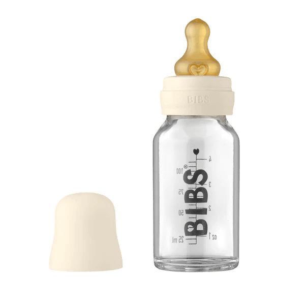 BIBS 110ml Glass Bottle | Latex - Nest and Sprout - BIBS