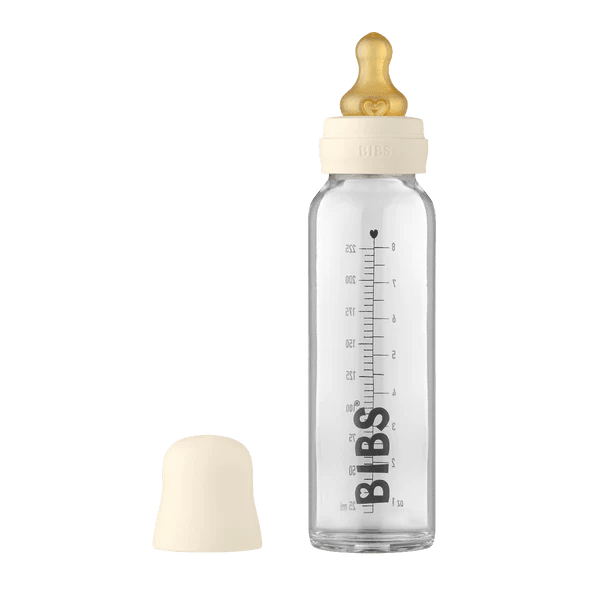 BIBS 225ml Glass Bottle | Latex - Nest and Sprout - BIBS