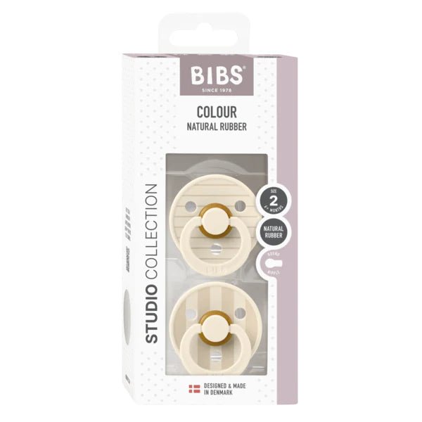 BIBS Pacifier Original COLOUR | Studio | Ivory/Vanilla Mix - Nest and Sprout - BIBS