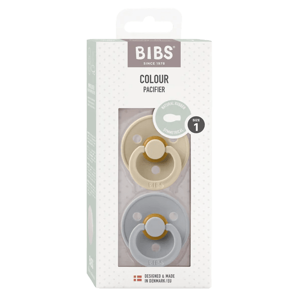 BIBS Pacifier Original | Symmetrical | Vanilla/Cloud - Nest and Sprout - BIBS