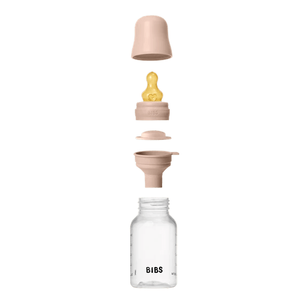 BIBS 150mL Plastic Baby Bottle | Slow Flow Latex Nipple - Nest and Sprout - BIBS