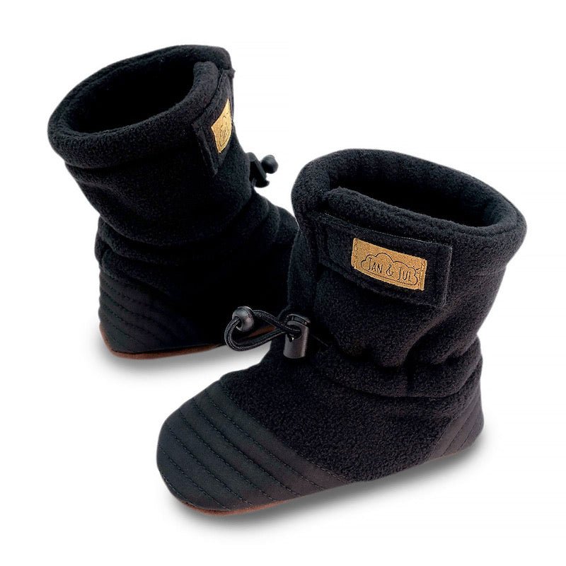 Jan & Jul Stay-Put Cozy Booties - Black main image 1