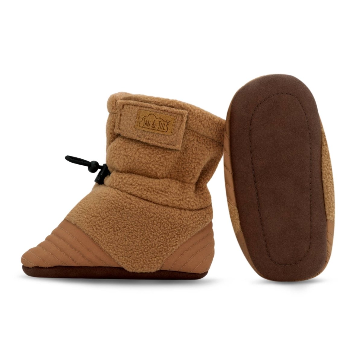 Jan & Jul Stay-Put Cozy Booties - Brown Bear - Nest and Sprout-Jan & Jul