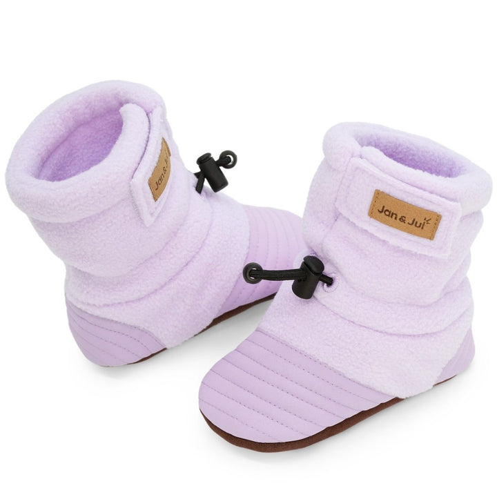 Jan & Jul Baby Stay-Put Cozy Booties – Lavender - Nest and Sprout-Jan & Jul