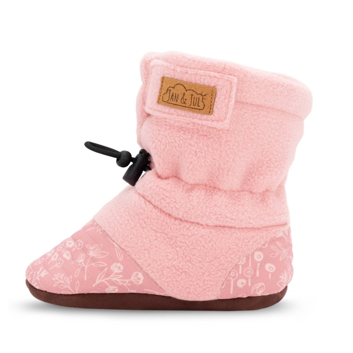 Jan & Jul Stay-Put Cozy Booties - Pink Prairie Flowers - Nest and Sprout-Jan & Jul