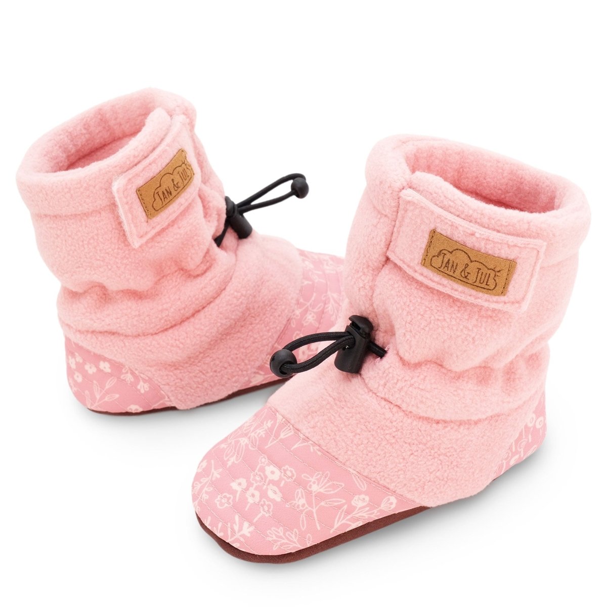 Jan & Jul Stay-Put Cozy Booties - Space Dinos