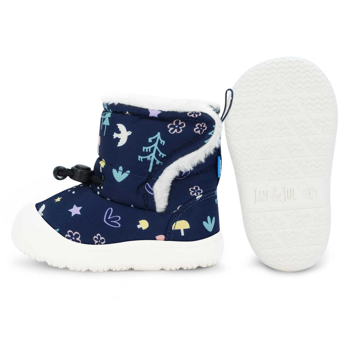 Stay-Put Trail Booties | Navy Forest