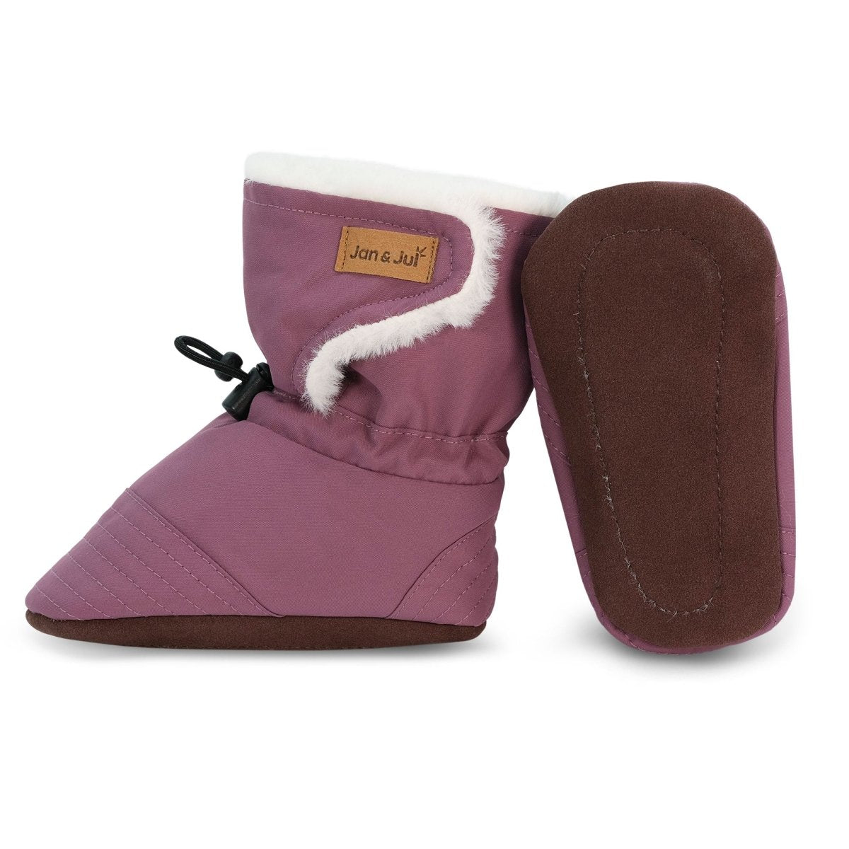 Jan & Jul Baby Stay-Put Winter Booties – Dark Plum - Nest and Sprout-Jan & Jul