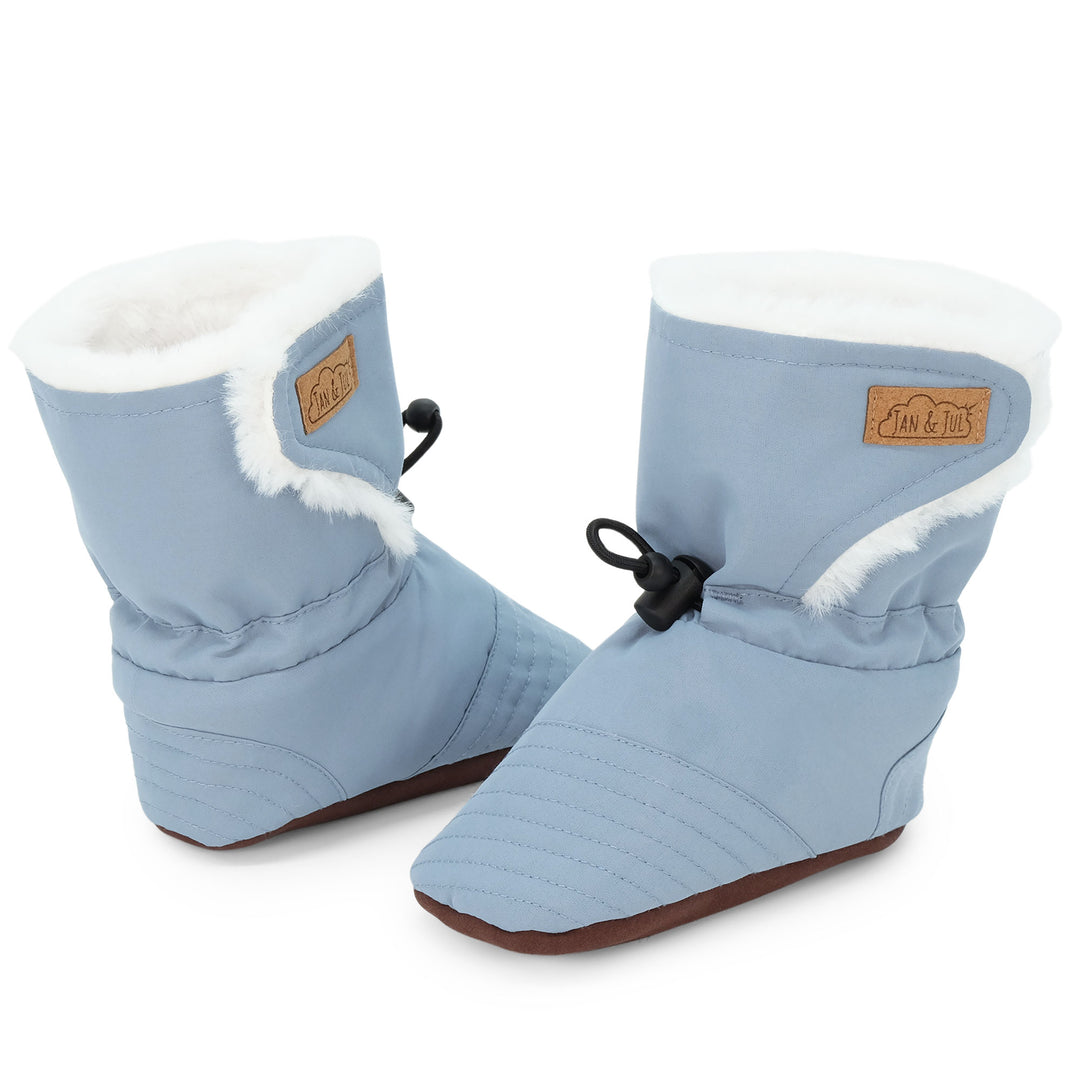 Jan & Jul Stay-Put Winter Booties | Dusty Blue