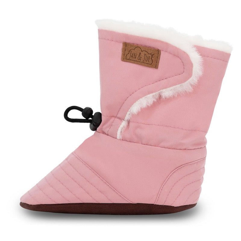 Jan & Jul Stay - Put Winter Booties | Dusty Pink - Nest and Sprout - Jan & Jul