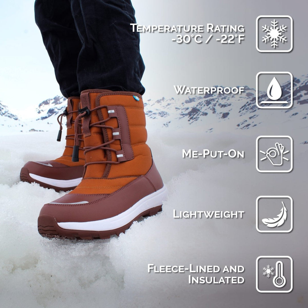 Jan &amp; Jul Toasty-Dry Alpine Winter Boots – Pumpkin Spice - Nest and Sprout-Jan &amp; Jul