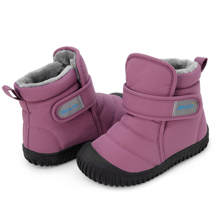 Jan & Jul Kids Insulated Ankle Boots – Dark Plum - Nest and Sprout-Jan & Jul