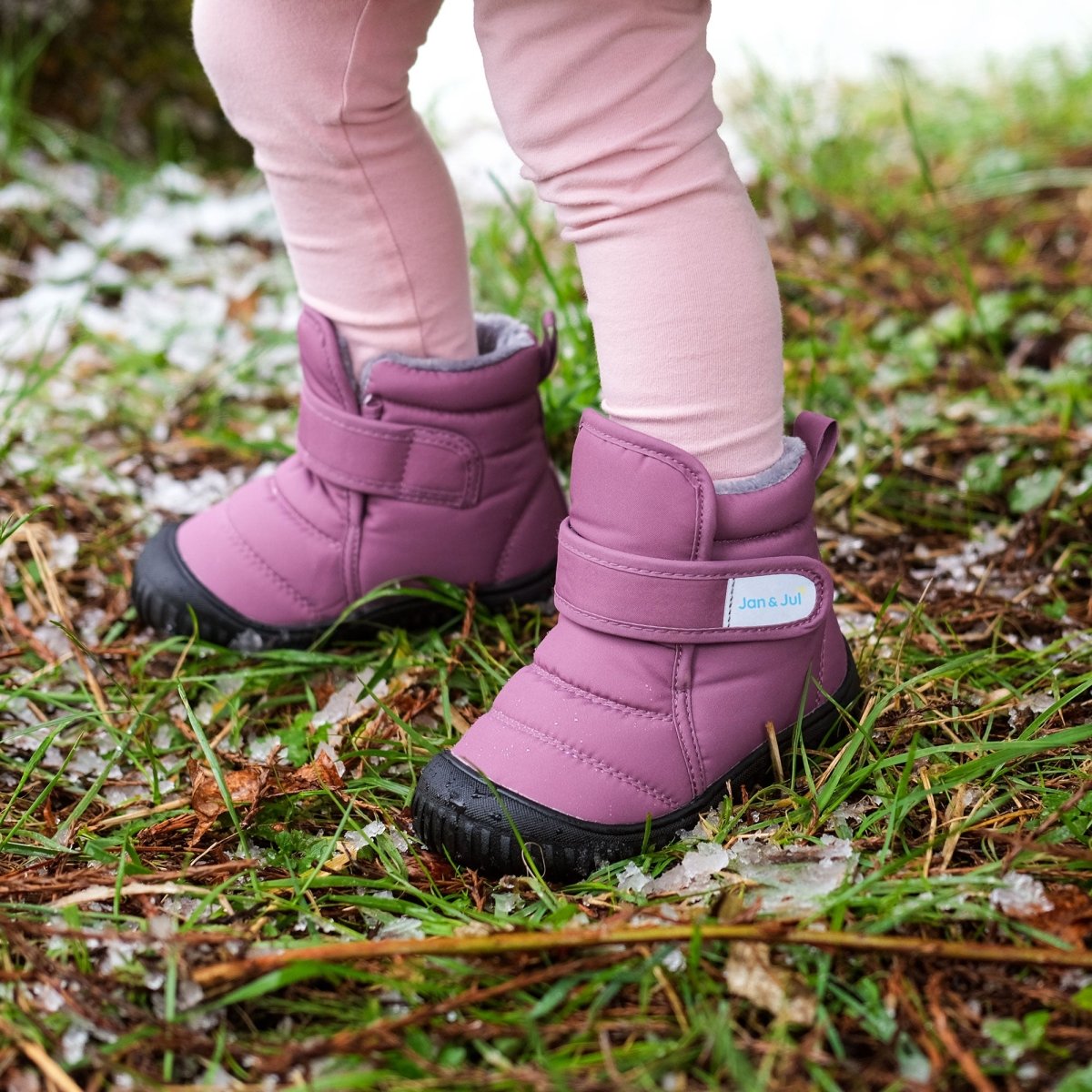 Jan & Jul Kids Insulated Ankle Boots – Dark Plum - Nest and Sprout-Jan & Jul