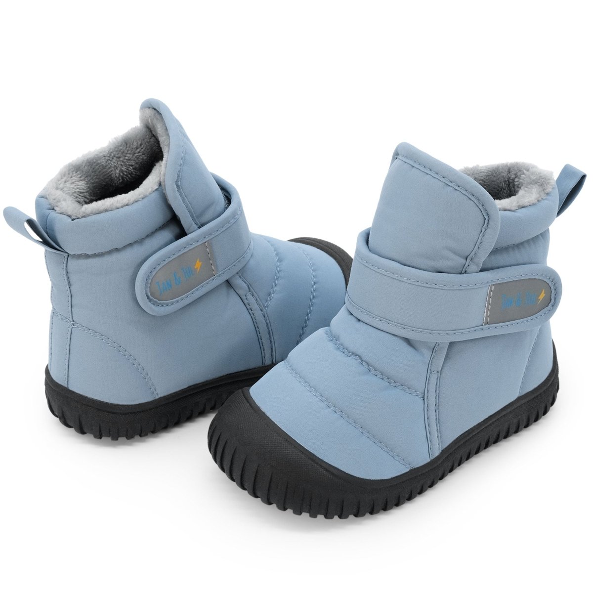 Kids Insulated Ankle Boots | Dusty Blue - Nest and Sprout - Jan & Jul