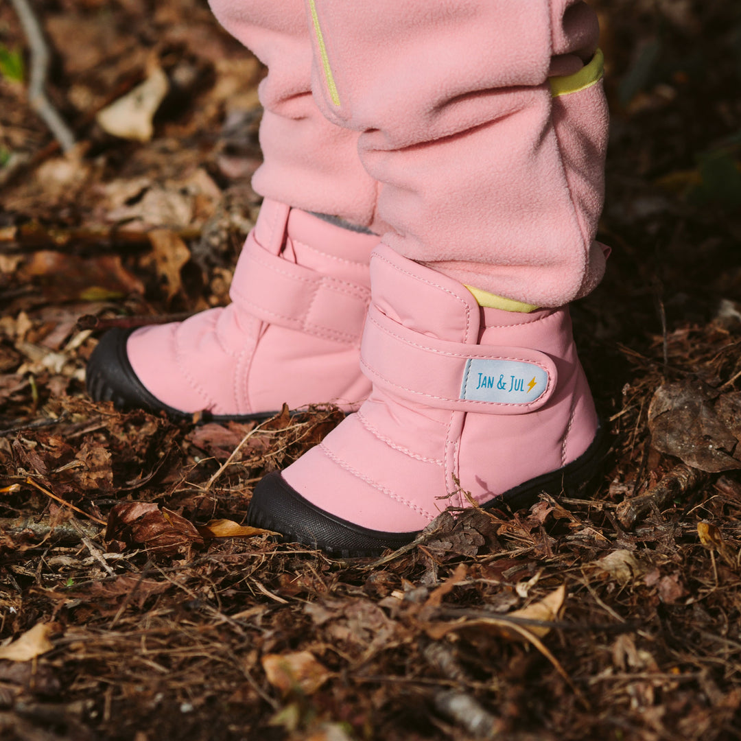 Kids Insulated Ankle Boots | Dusty Pink