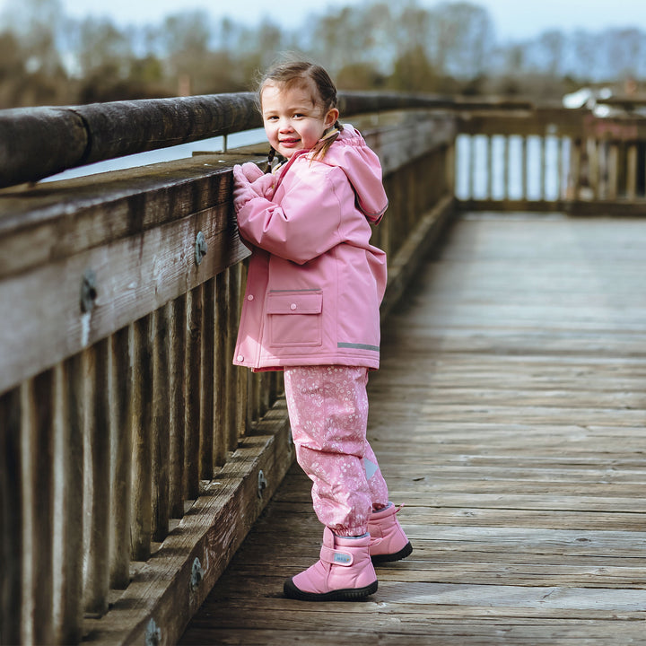 Kids Insulated Ankle Boots | Dusty Pink