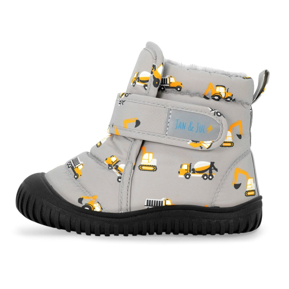 Kids Insulated Ankle Boots | Construction - Nest and Sprout - Jan & Jul
