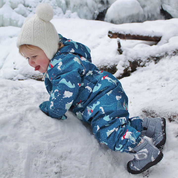 Kids Insulated Ankle Boots | Heather Grey