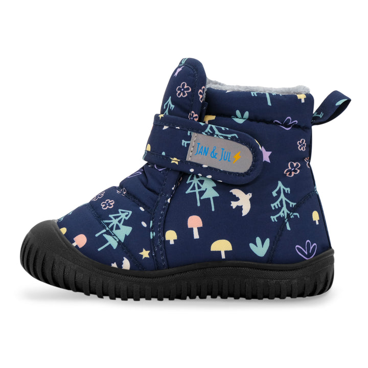 Kids Insulated Ankle Boots | Navy Forest