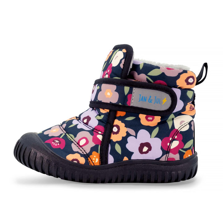 Kids Insulated Ankle Boots | Winter Flowers