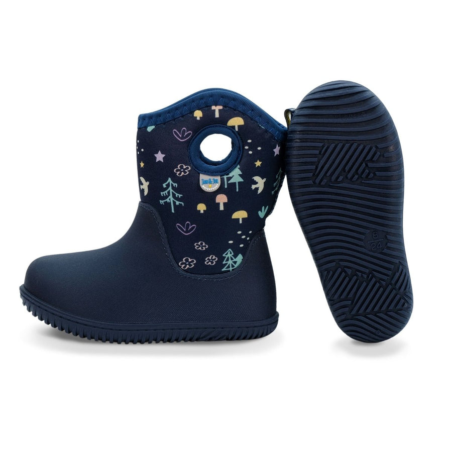 Jan & Jul ORIGINAL Toasty-Dry Lite Winter Boots – Navy Forest - Nest and Sprout-Jan & Jul