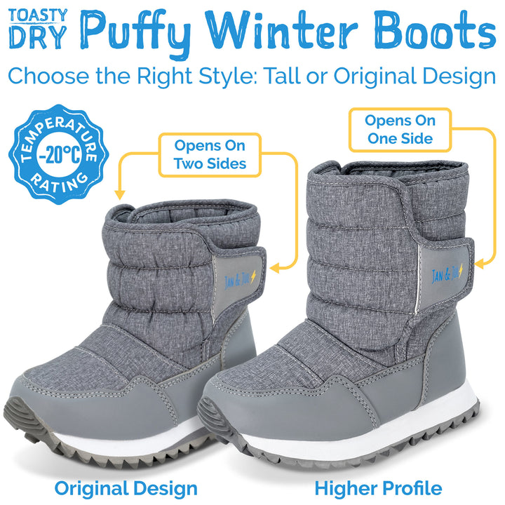 Jan & Jul Toasty-Dry Tall Puffy Winter Boots